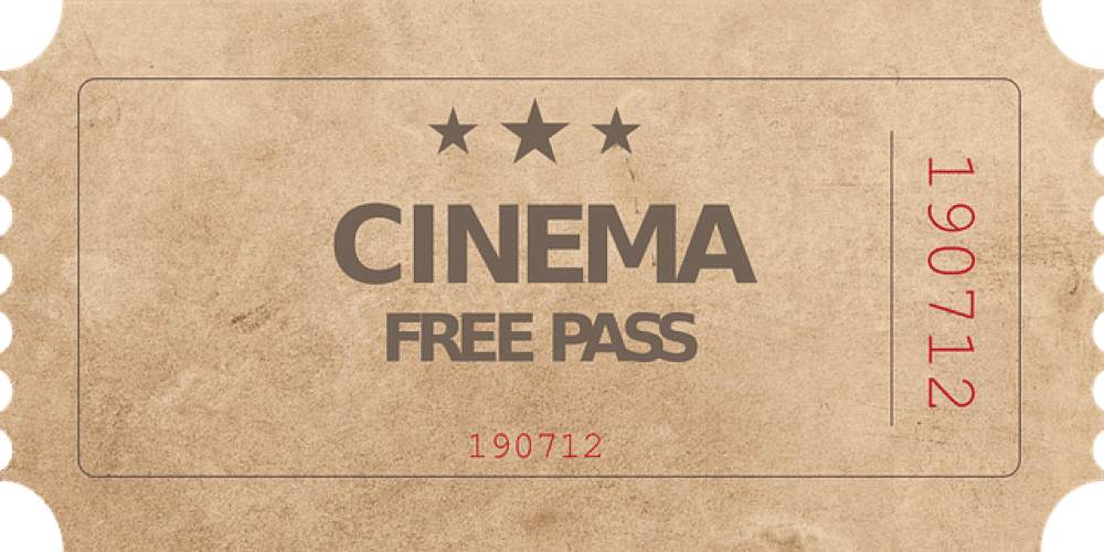 Cinema free pass ticket