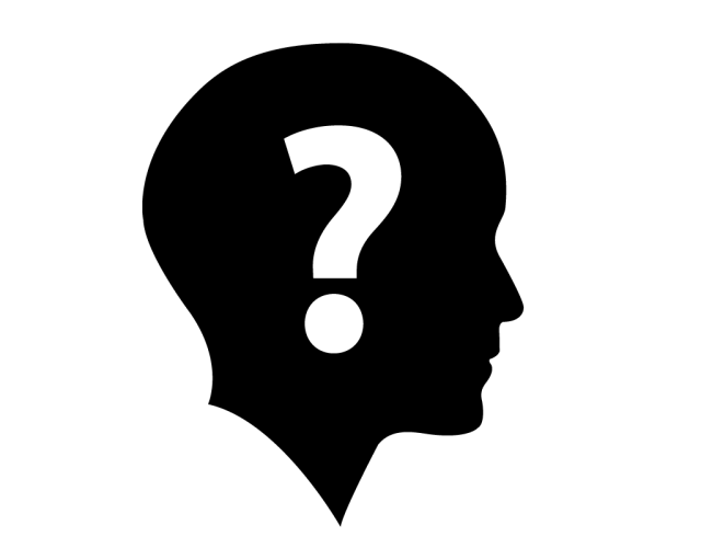 Silhouette of a head with question mark